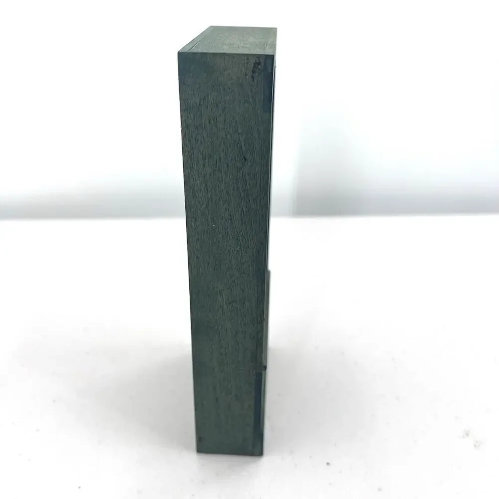 Hand Painted Green Wooden Dollhouse Miniature Bookcase with Books 1:12